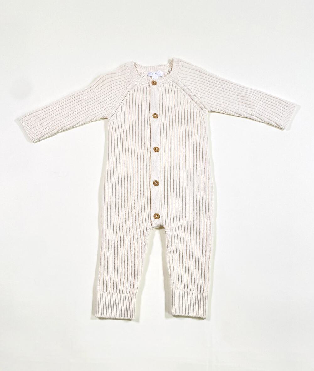 GRAYSON MINI BABY BOY RIBBED ROMPER SIZE 6/9M